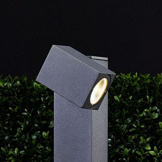 Lucande LED Outdoor lights Lorik (modern) in Black made of Aluminium (1 light source,) from Lucande garden light, path light, bollard light, path lamp