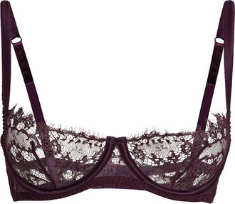 Coco de Mer Coco De Mer Lace Lunaria Balconette Bra Size L
