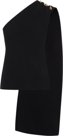 Bottega Veneta Black Asymmetrical Top