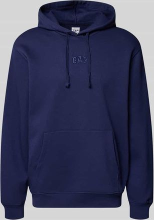 GAP Oversized Hoodie mit Logo-Stitching in Marine, Gr&ouml;&szlig;e XXL