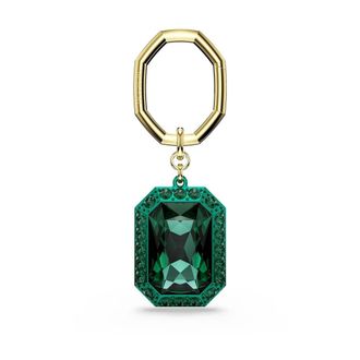 Swarovski Accessoires, Dames, Geel, ONE Size, Sleutelhanger Achthoekige Slijping