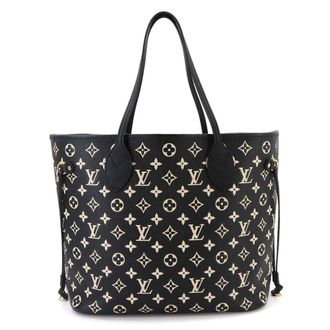 Louis Vuitton Black White Monogram Empreinte Leather Handbag Pouch Tote Bag (Pre-Owned)