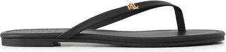 Lauren Ralph Lauren Raquel teenslippers met logo - Zwart
