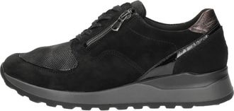 Waldl&auml;ufer Hiroko Veterschoenen Laag - Dames - Sneakers - Zwart - 39 EU - Su&egrave;de - Schoenen