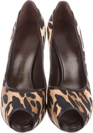 Giuseppe Zanotti Leopard Print Pumps Size 37.5