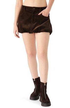 Steve Madden Simona Corduroy Bubble Skirt in Dark Espresso at Nordstrom Rack, Size 10