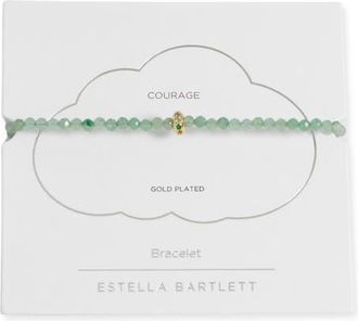 Estella Bartlett Green Aventurine Crystal Disc Beaded Bracelet at Nordstrom
