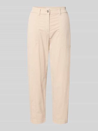 M.A.C Hose in verk&uuml;rzter Passform Modell EBBY in Beige, Gr&ouml;&szlig;e 34