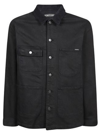 Tom Ford Black Shirt Collar Jacket