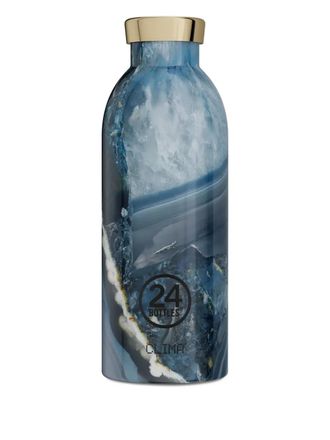 24 Bottles Clima agate-marble water bottle - unisex - Silicone/stainless steel - One Size - Grey