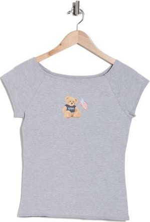 Vinyl Icons Teddy Bear T-Shirt in Heather Grey at Nordstrom Rack, Size X-Small