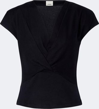 Isabel Marant Nadrine cotton jersey top