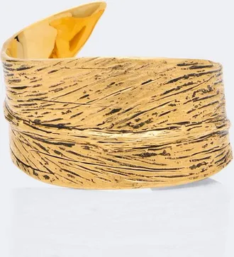Saint Laurent Willow Leaf cuff bracelet
