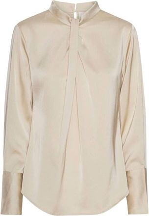 Karmamia Womens Tara Blouse In Hammered Ivory