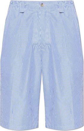 Willy Chavarria Striped Shorts - Heren - Korte Broeken - Blauw - L - Katoen - Korte Broeken