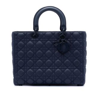 Dior Pre-owned Dior Large Ultra Matte Calfskin Cannage Lady Dior Ladies BMEQW5YLQ4HT2UMD