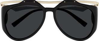 Saint Laurent Sunglasses Sl M137/F Amelia 001 Gold/Black Women
