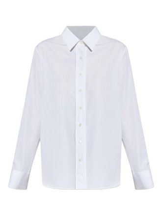 Givenchy Overhemd met geborduurd logo - Wit