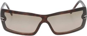 Chanel Pre-owned 5067 Zonnebrillen - Dames - Vintage Accessoires - Bruin - ONE Size - Vintage
