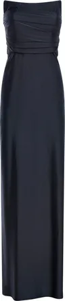 Room76 Womens Long Strapless Dress Black Polyamide