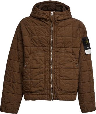 Stone Island Heren, Jassen, Bruin, Maat: M Nylon