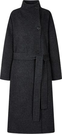 TOMBOY Jas met hoge hals en ceintuur - Grijs