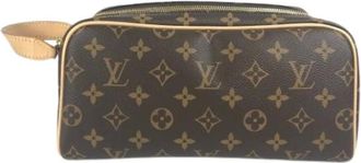 Louis Vuitton Pre-owned Clutches, male, Brown, Size: ONE SIZE Pre-owned Dopp Kit