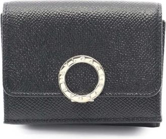 Bulgari Portafoglio tri-fold Bvlgari in pelle 2000-2025 - Nero