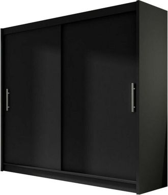 Mirjan24 Mobilier1 - Armario Closico 100, Negro, 215x180x58cm, Puertas De Armario: Correderas, N&uacute;mero De Estantes: 0