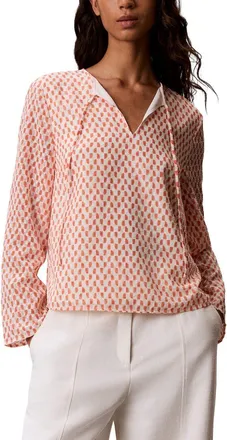 Calvin Klein Tie Neck Top