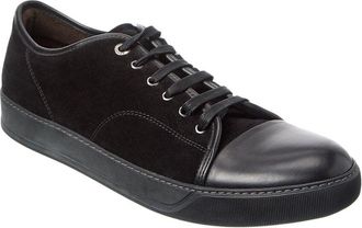 Lanvin Basket Basse Suede & Leather Sneaker