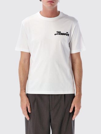 Lanvin Crew Neck Cotton T-shirt with Contrast Logo