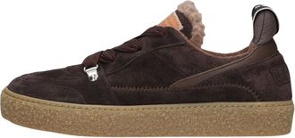 Shabbies Amsterdam Schoenen, Dames, Bruin, 39 EU, Leer, Chewy Unna Sneaker