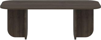 Hanah Home Modern Walnut Coffee Table
