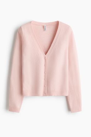 H&M Cardigan mit V-Ausschnitt - Pink