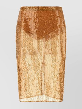 Elisabetta Franchi sequin fitted skirt