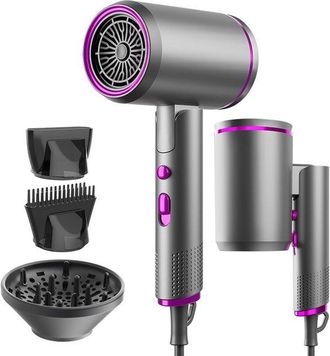 No Brand Secador De Pelo Profesional Plegable De 2400 W Con Difusor, Unisex, Potente Flujo De Aire Para Un Secado R&aacute;pido, F&aacute;cil De Transportar, Disponible En G
