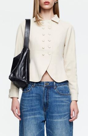 Lioness Form Double Breasted Jacket in Cream at Nordstrom, Size X-Large