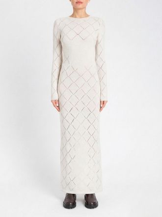 Twinset Abito lungo a rombi in filato Treeblend Twinset