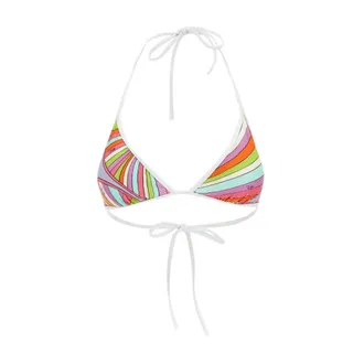 Pucci Bikinis, female, Multicolor, Size: XS Triangle Bikini Top