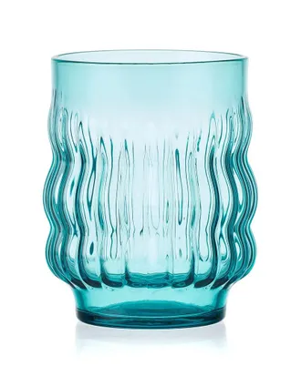 Mikasa Waves Stacking Double Old Fashioned Glasses, Set Of 4
