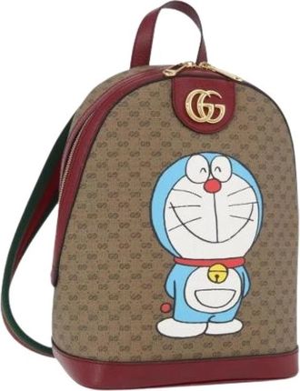Gucci Pre-owned Vintage Rugzak - Dames - Vintage Rugzakken - Veelkleurig - ONE Size - Leer - Vintage