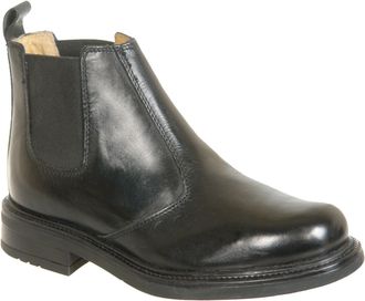Roamer MENS ROAMERS BLACK LEATHER CHELSEA BOOTS SIZES 6 TO 13 (13)