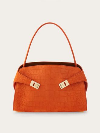 Ferragamo Donna Borsa a spalla Hug soft (M) Arancione