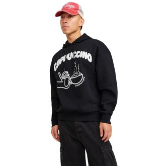 Jack & Jones Jack And Jones Heren Cappuccino Oversized Hoodie (Zwart)