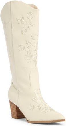 Billini Clementine Western Boot in Ivory at Nordstrom Rack, Size 9