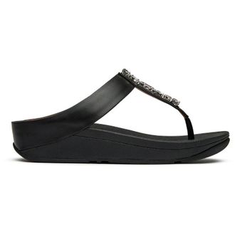 FitFlop Fitflop Womens Fino Sandals - Black - Size UK 6