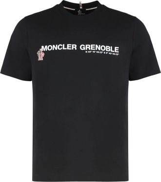 Moncler Heren, Tops, Zwart, Maat: XL Katoen