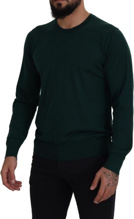 Dolce & Gabbana Mens Cashmere Crewneck Sweater Green