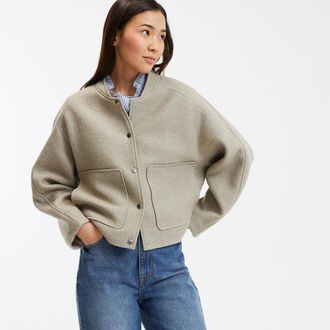 La Redoute Collections Kort jasje met drukknopen